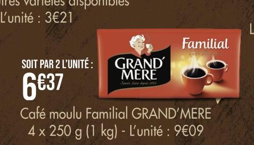 Café moulu - l'Extra-Ordinaire - 1 Kg