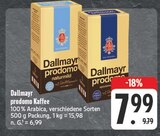 prodomo Kaffee im Angebot bei EDEKA in Freiberg prodomo Kaffee Angebote von Dallmayr bei EDEKA Freiberg für 7,99 €