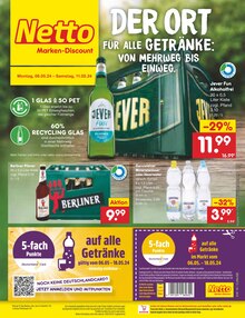 Berliner Pilsener im Netto Marken-Discount Prospekt "Aktuelle Angebote" mit 55 Seiten (Potsdam)