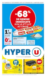 Catalogue Hyper U en cours à Périgueux, "-68% DE REMISE IMMÉDIATE SUR LE 2ÈME LOT AU CHOIX", Page 1