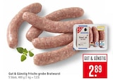 Frische grobe Bratwurst im Angebot bei Marktkauf in Ravensburg Frische grobe Bratwurst Angebote von Gut & Günstig bei Marktkauf Ravensburg für 2,89 €