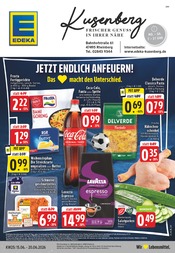 Cola im EDEKA Prospekt in Rheinberg Aktueller EDEKA Prospekt mit Cola, "Aktuelle Angebote", Seite 1