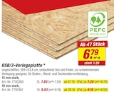Bodenbelag im toom Baumarkt Prospekt OSB/3-Verlegeplatte 15 mm stark im aktuellen toom Baumarkt Prospekt für 6,79 €