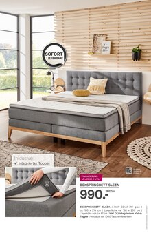 Boxspringbett im Kabs Prospekt "1000€ GESCHENKT!" mit 52 Seiten (Essen)