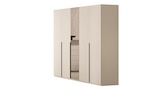 FAVORITA - Kleiderschrank mit Spiegel 230 cm beige - 5-türig Angebote bei Die Möbelfundgrube St. Ingbert für 459,99 €