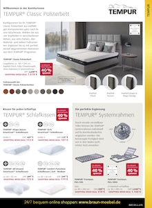 Bett im BRAUN Möbel-Center Prospekt "60 JAHRE BRAUN MÖBEL-CENTER" mit 18 Seiten (Reutlingen)