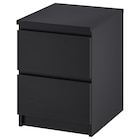 Kommode mit 2 Schubladen schwarzbraun von MALM für 39,99 € bei IKEA im Angebot Kommode mit 2 Schubladen schwarzbraun von MALM im aktuellen IKEA Prospekt