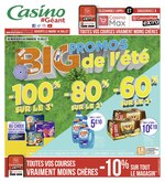 Catalogue Géant Casino à Paris, avec 28 pages Prospectus Géant Casino à Paris, "Big promos de l'été", 28 pages, 08/07/2020 - 19/07/2020