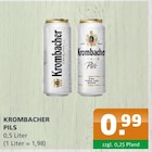Krombacher Pils Angebote bei Getränke A-Z Neubrandenburg für 0,99 €