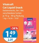 Cat Liquid Snack von Vitakraft im aktuellen V-Markt Prospekt für 1,49 €