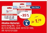 Aktuelle Batterie Angebote bei ROLLER in Mönchengladbach Aktuelles Alkaline-Batterien Angebot bei ROLLER in Mönchengladbach ab 1,29 €