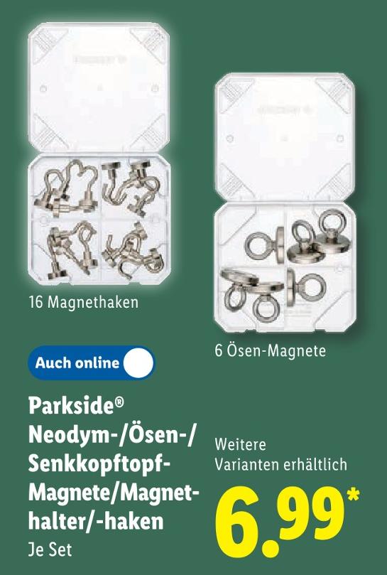 Neodym-/Ösen-/ Senkkopftopf- Magnete/Magnethalter/-haken