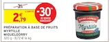 Préparation à base de fruits myrtille - MIGUELGORRY en promo chez Intermarché Super Mont-de-Marsan à 2,79 €