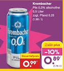 Pils 0,0% alkoholfrei Angebote von Krombacher bei Netto Marken-Discount Dinslaken für 0,89 €