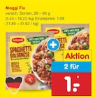 Spaghetti Bolognese Fix von Maggi für 1,00 € bei Netto Marken-Discount im Angebot Spaghetti Bolognese Fix von Maggi im aktuellen Netto Marken-Discount Prospekt