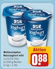 Naturjoghurt mild Angebote von Weihenstephan bei REWE Frankenthal für 0,88 €