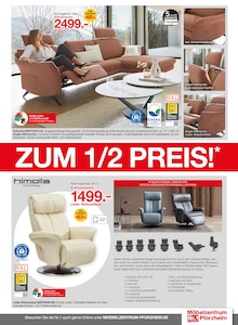Fernsehsessel im Möbelzentrum Pforzheim Prospekt "Himolla zum 1/2 Preis" mit 24 Seiten (Stuttgart)