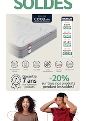 Promos Couches dans le catalogue "SOLDES jusqu'à -70%" de Crack Couches en promo dans le catalogue Crack à la page 27