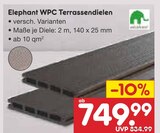 WPC Terrassendielen im Angebot bei Netto Marken-Discount in Amberg WPC Terrassendielen Angebote von Elephant bei Netto Marken-Discount Amberg für 749,99 €
