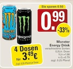 Energy Drink Angebote von Monster bei WEZ Bad Oeynhausen für 0,99 €