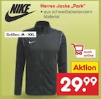 Herren Jacke „Park“ Angebote von Nike bei Netto Marken-Discount Freital für 29,99 €
