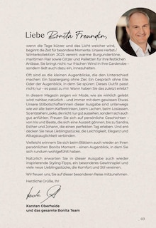 Bekleidung im Bonita Prospekt "Herbst / Winter 2025" mit 44 Seiten (Krefeld)
