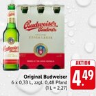 Original Budweiser bei Trinkgut im Dossenheim Prospekt für 4,49 €