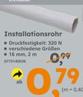 Installationsrohr im aktuellen Globus-Baumarkt Prospekt