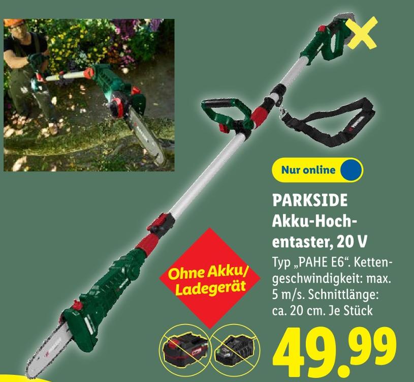 Akku-Hochentaster, 20 V