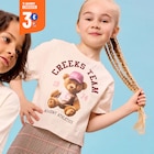T-shirt oversize manches courtes coton beige fille à La Halle dans Malincourt T-shirt oversize manches courtes coton beige fille à La Halle dans Malincourt