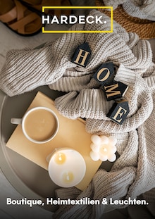 HARDECK Prospekt Boutique, Heimtextilien & Leuchten mit 1 Seite