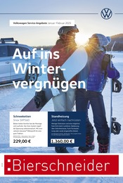 Aktueller Volkswagen Werkstatt & Auto Prospekt in Geisenfeld und Umgebung, "Auf ins Wintervergnügen" mit 1 Seite, 01.01.2025 - 28.02.2025