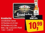 Aktuelle Krombacher Angebote bei Markant in Neumünster Aktuelles verschiedene Sorten Angebot bei Markant in Neumünster ab 10,99 €