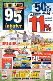 Aktueller Möbel Inhofer Möbel & Einrichtung Prospekt in Göppingen und Umgebung, "95 Jahre Jubiläum" mit 8 Seiten, 31.07.2026 - 29.08.2026