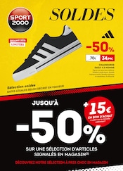 Catalogue Magasins de Sport Sport 2000 en cours à Hauconcourt et alentours, "SOLDES", 2 pages, 02/01/2025 - 29/01/2025