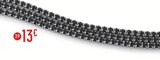 Bracelet en acier et oxydes de zirconium, 16 cm - E.Leclerc Bracelet en acier et oxydes de zirconium, 16 cm à 13,00 € dans le catalogue E.Leclerc