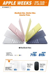 Notebook im expert Prospekt in Lahr Aktueller expert Prospekt mit Notebook, "APPLE WEEKS", Seite 4