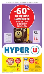 Catalogue Hyper U "-60% DE REMISE IMMÉDIATE" à Duisans et alentours, 24 pages, 28/07/2026 - 09/08/2026