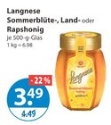 Sommerblüte-, Land- oder Rapshonig von Langnese im aktuellen V-Markt Prospekt für 3,49 €