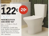 Pack WC à poser sans bride "ADI" - Ondée en promo chez E.Leclerc Vaulx-en-Velin à 122,00 €
