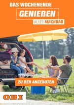 OBI Prospekt für Oelde mit 1 Seiten OBI Prospekt für Oelde: "DAS WOCHENENDE GENIESSEN", 1 Seiten, 01.04.2021 - 31.05.2021