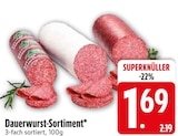 Aktuelle Wurst Angebote bei EDEKA in Augsburg Aktuelles Dauerwurst-Sortiment Angebot bei EDEKA in Augsburg ab 1,69 €