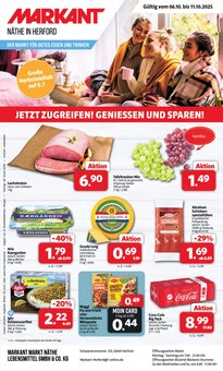 Coca Cola im aktuellen Markant Nordwest Prospekt (Herford) Coca Cola im Markant Nordwest Prospekt "DER MARKT FÜR GUTES ESSEN UND TRINKEN" mit 12 Seiten (Herford)