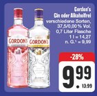 Gin oder Alkoholfrei Angebote von Gordon's bei EDEKA Dresden für 9,99 €