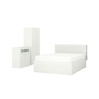 Schlafzimmermöbel 3er-Set weiß 160x200 cm im IKEA Prospekt zum Preis von 528,98 €