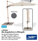 Alu-Ampelschirm in Holzoptik von Brellaco für 249,00 € bei ALDI Nord im Angebot Alu-Ampelschirm in Holzoptik von Brellaco im aktuellen ALDI Nord Prospekt