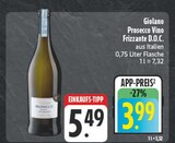 Prosecco Vino Frizzante D.O.C. Angebote von Giolano bei EDEKA Fürth für 3,99 €