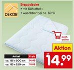 Aktuelles Steppdecke Angebot bei Netto Marken-Discount in Fürth ab 14,99 €