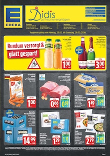 EDEKA Gerolzhofen Prospekt der aktuellen Woche, gültig von 23.02.2026 bis 28.02.2026 Aktueller EDEKA Gerolzhofen Prospekt "Wir lieben Lebensmittel!" mit 34 Seiten