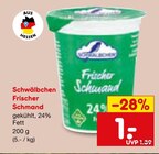 Aktuelles Frischer Schmand Angebot bei Netto Marken-Discount in Heilbronn ab 1,00 €